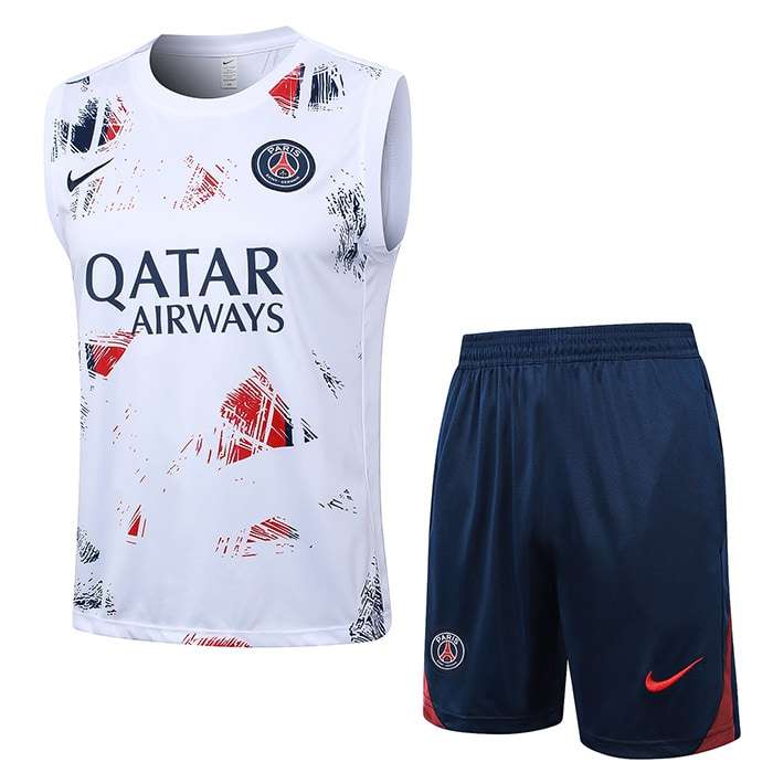D1102 2425 PSG training suit white vest S-XXL — foto 1