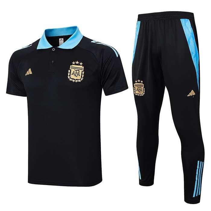 C1095# 2425 Polo Argentina black kit S-XXL — foto 1
