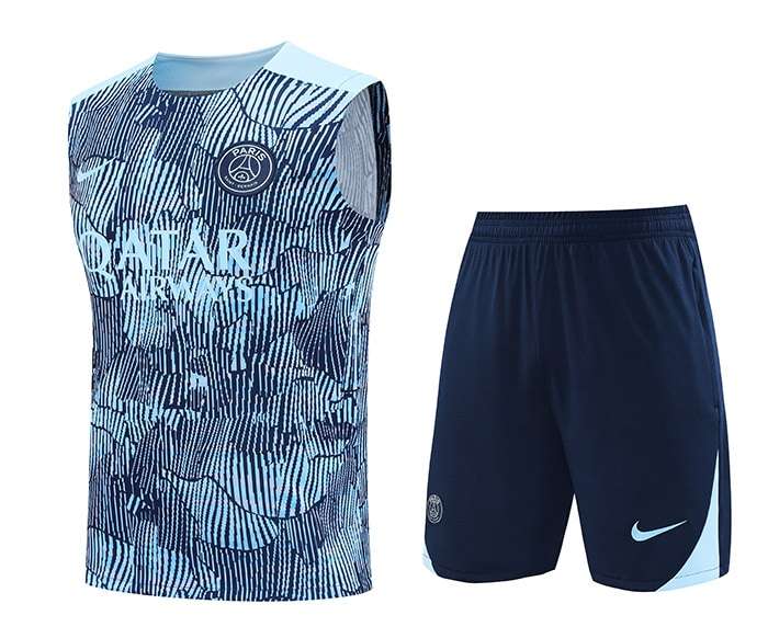 2425 PSG training suit blue gray vest S-XXL — foto 1
