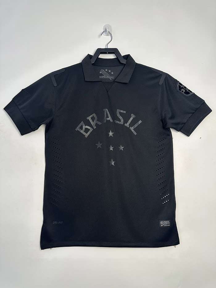 2013-14 Retro Brazil black Jersey S-XXL — foto 1