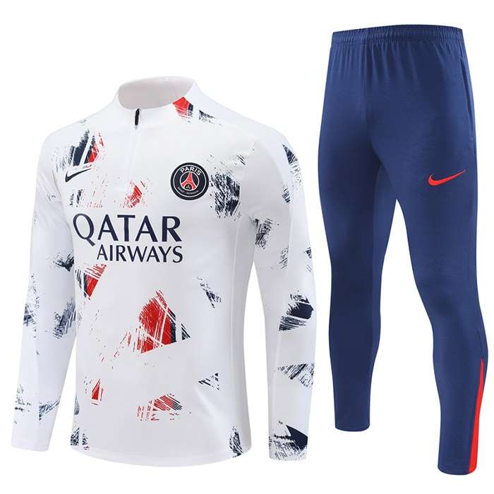 2425 PSG training suit kit white S-XX — foto 1