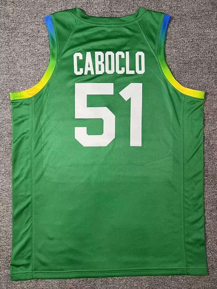 Brazil 2024/25 Basketball Jersey green NO.51 S-2XL — foto 2