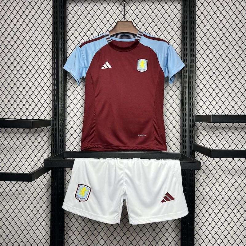 Aston Villa 2024/25 Home Kids Kit — foto 1