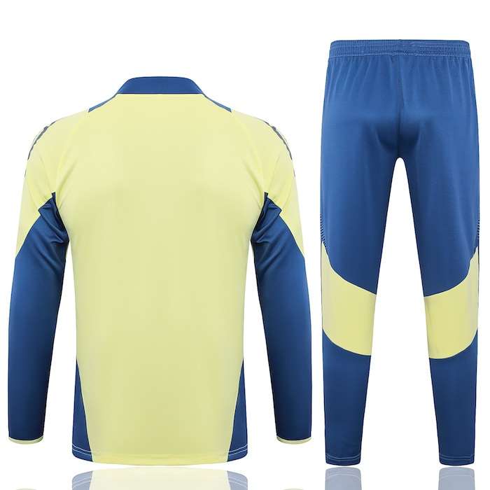 B876 2425 Ajax half zipper light yellow training suit Size S-XXL — foto 2