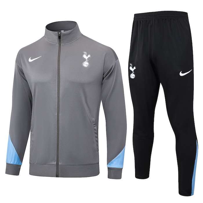 A762 2425 Tottenham hotspur long zipper light grey training suit player Size S-XXL — foto 1
