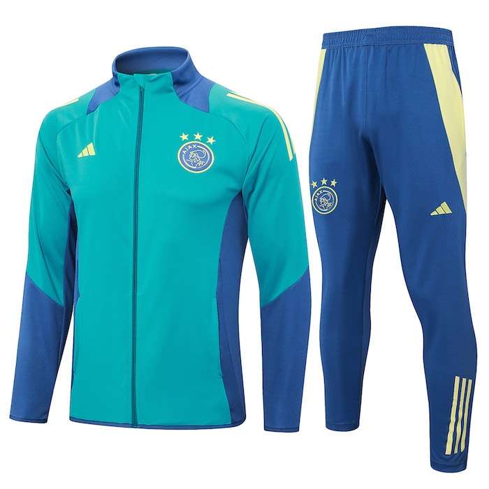 A764 2425 Ajax Long zipper green training suit Size S-XXL — foto 1