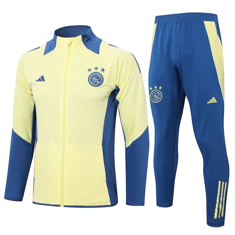 A769 2425 Ajax half zipper light yellow training suit Size S-XX — foto 1