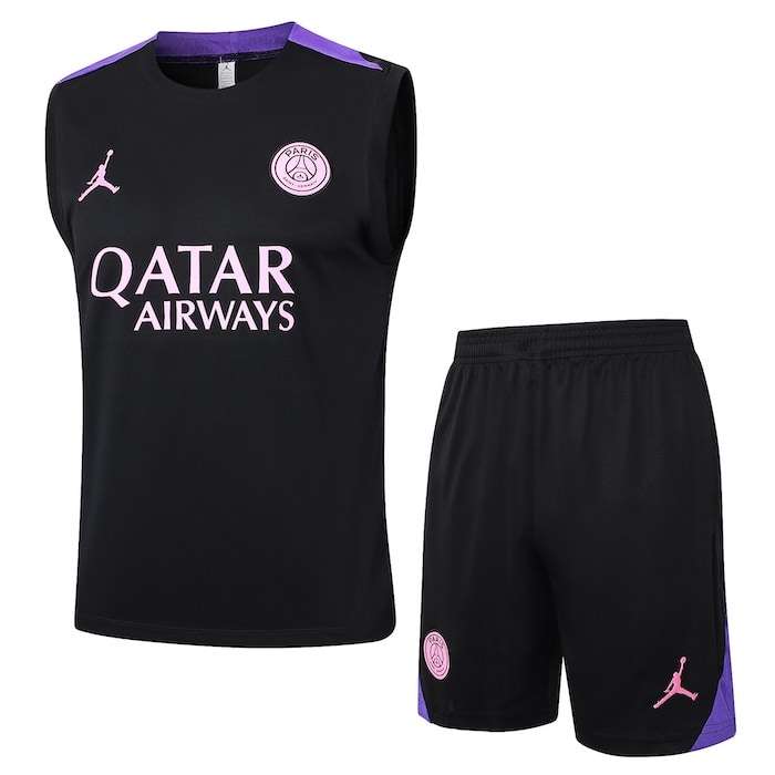 D1156 2425 PSG training suit purple black vest S-XXL — foto 1