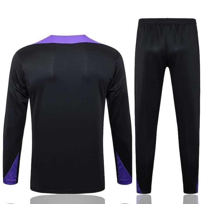 B920 2425 half zipper PSG training suit black purple KIT S-XXL — foto 2