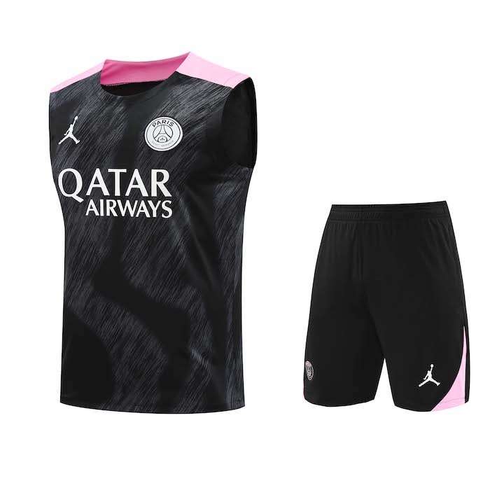2425 PSG training suit black vest kit S-XXL — foto 1