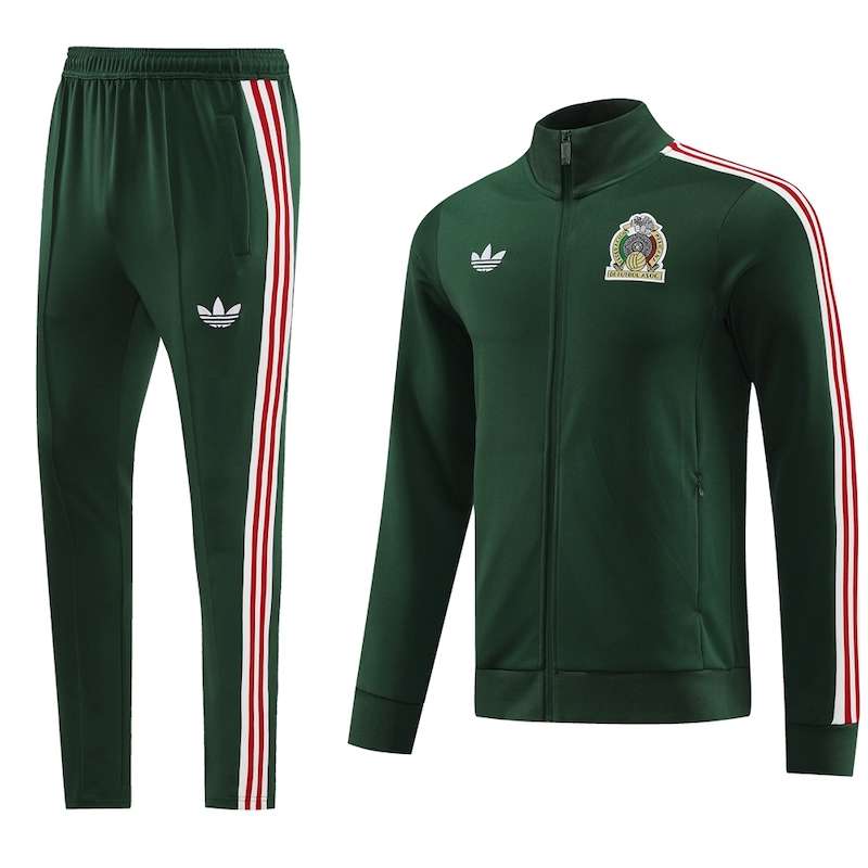 2425 long zipper Mexico deep green kit S-XXL — foto 1