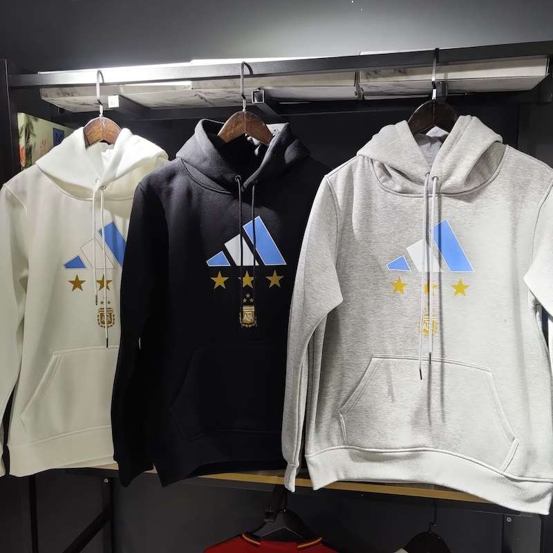 3 Star Argentina Football Plush Sweatshirt S-3XL — foto 1
