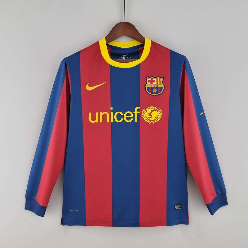 2010/11 Retro Barcelona home long sleeve S-XXL — foto 1