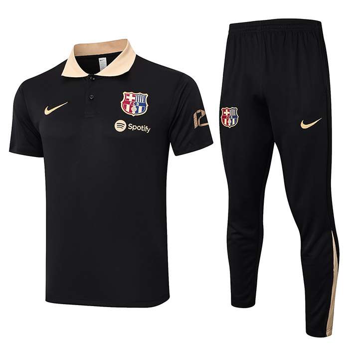 C1094 2425 Barcelona Black polo KIT S-XXL — foto 1