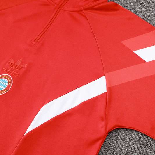 B933 2425 half zipper Bayern red S-2XL — foto 4