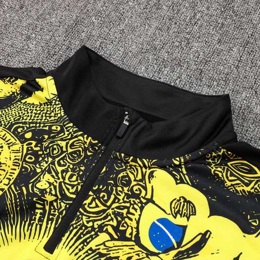 B948 2425 half zipper Brazil yellow S-2XL E920 10-18 — foto 3