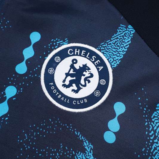 B948 2425 half zipper Chelsea blue S-2XL — foto 3
