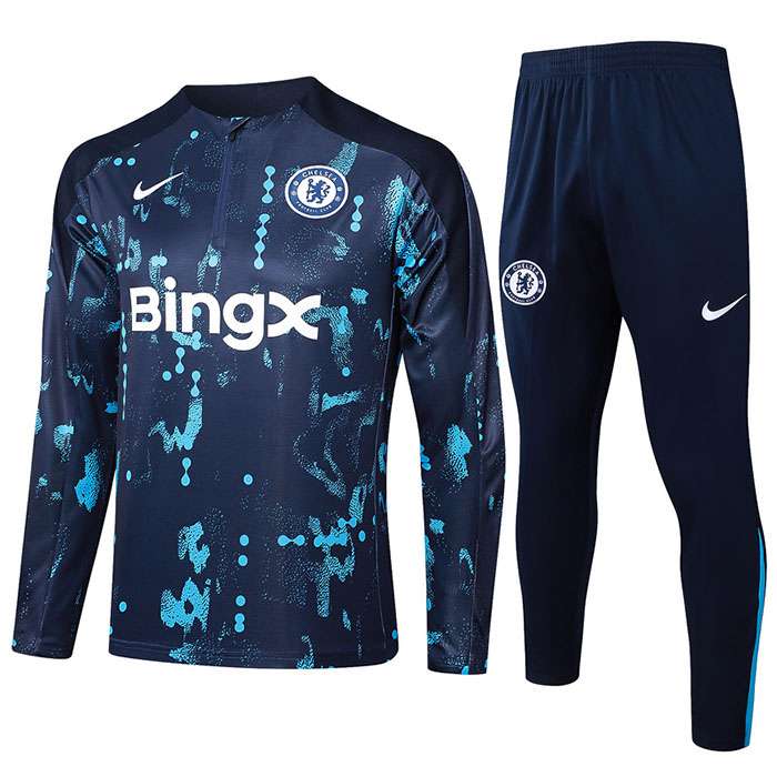 B948 2425 half zipper Chelsea blue S-2XL — foto 1
