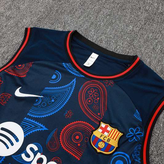 D1193 2425 Barcelona training suit light blue vest S-XXL — foto 5