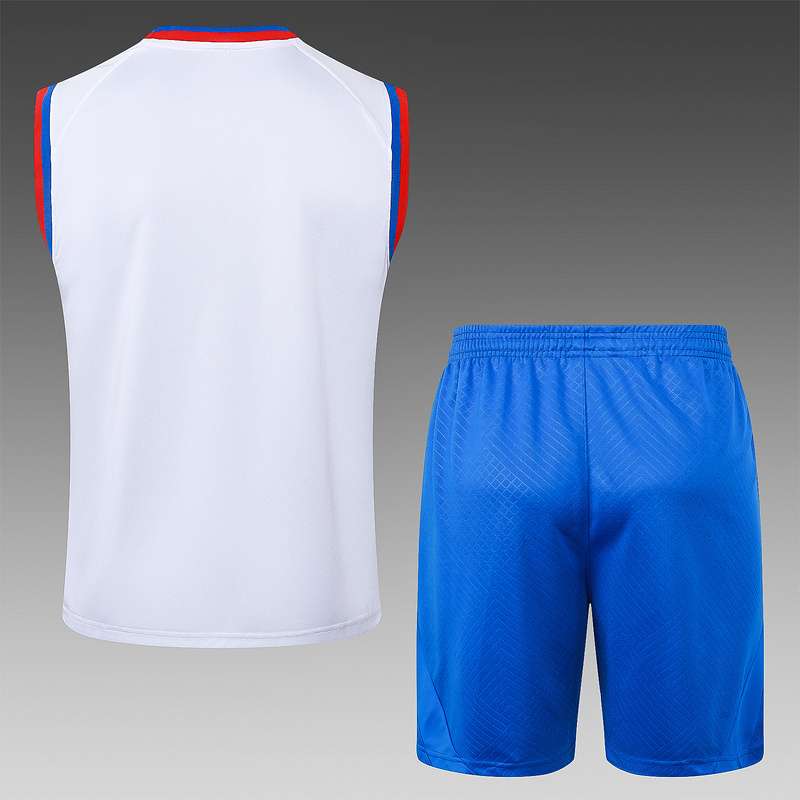 D1202 2425 Barcelona training suit White vest S-XXL — foto 2