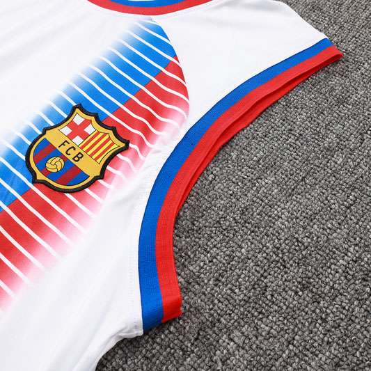 D1202 2425 Barcelona training suit White vest S-XXL — foto 5