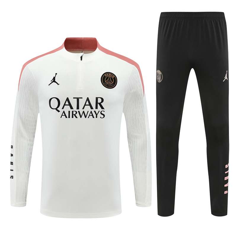 2425 Player Paris half zipper White kit S-2XL — foto 2