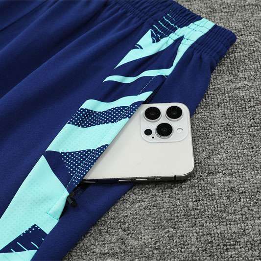 2425 Manchester United half zipper Blue kit S-2XL — foto 5