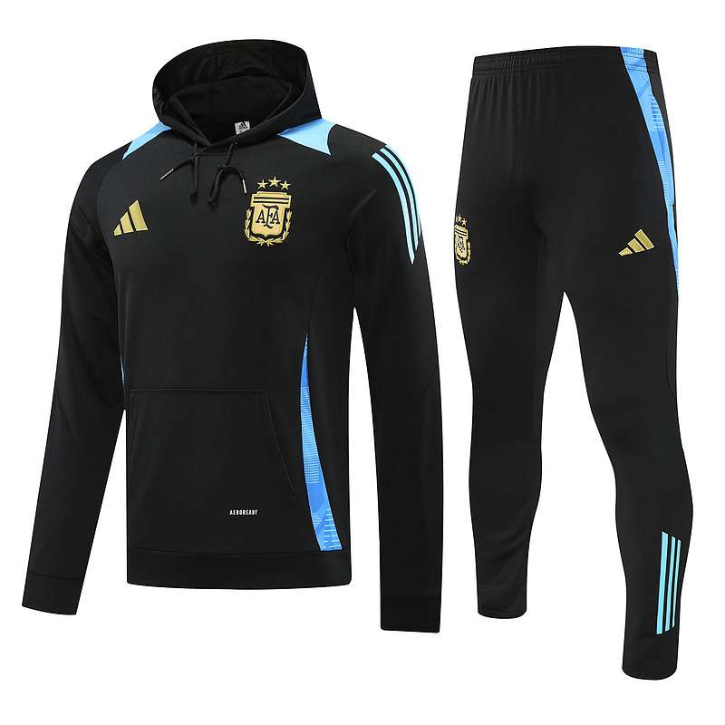 2425 Argentina Hoodies black kids kit P-2XL — foto 1