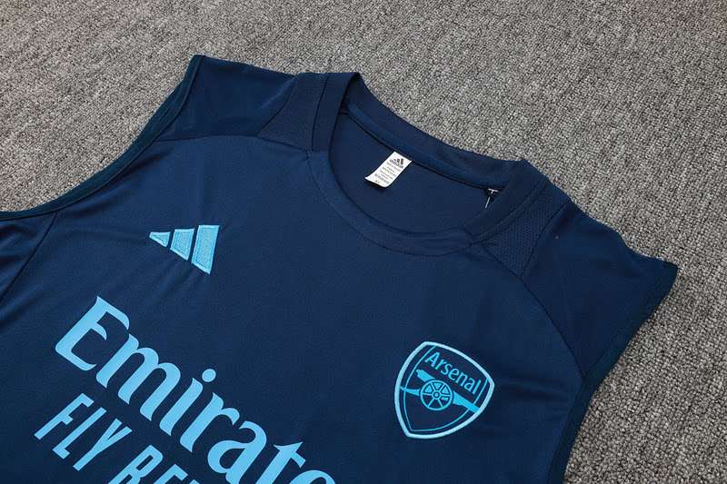 D1146 2425 Arsenal diamond blue taining suit vest S-XXL — foto 4