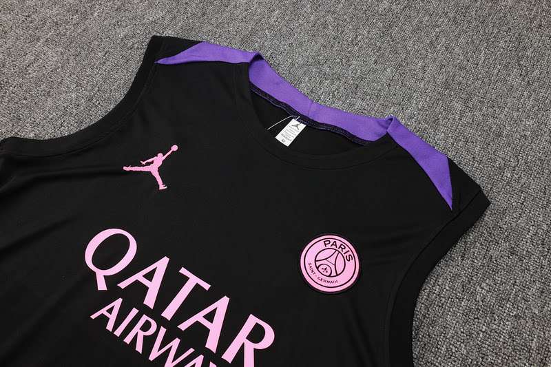 D1156 2425 PSG training suit purple black vest S-XXL — foto 4