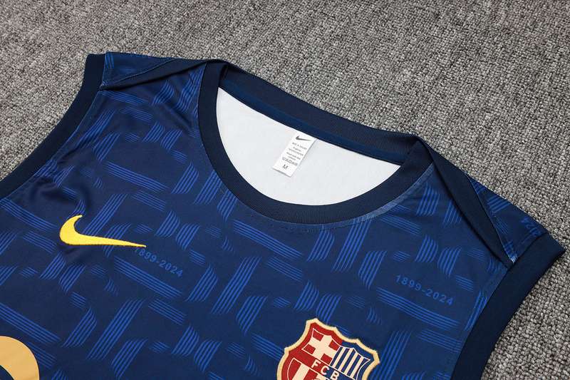 D1091 2425 Barcelona training suit deep blue vest S-XXL — foto 3