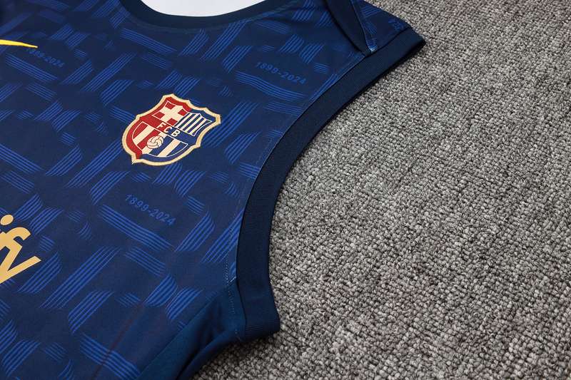 D1091 2425 Barcelona training suit deep blue vest S-XXL — foto 4