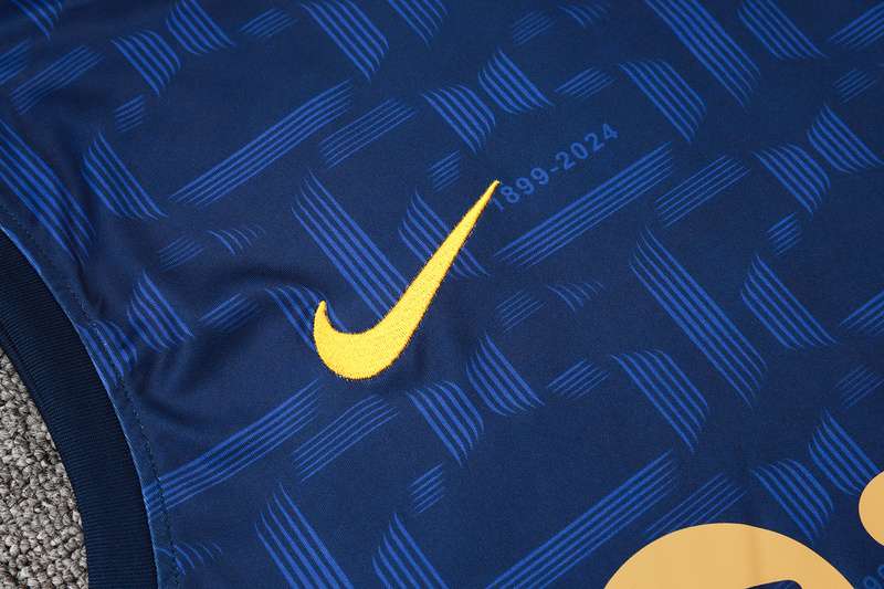 D1091 2425 Barcelona training suit deep blue vest S-XXL — foto 5