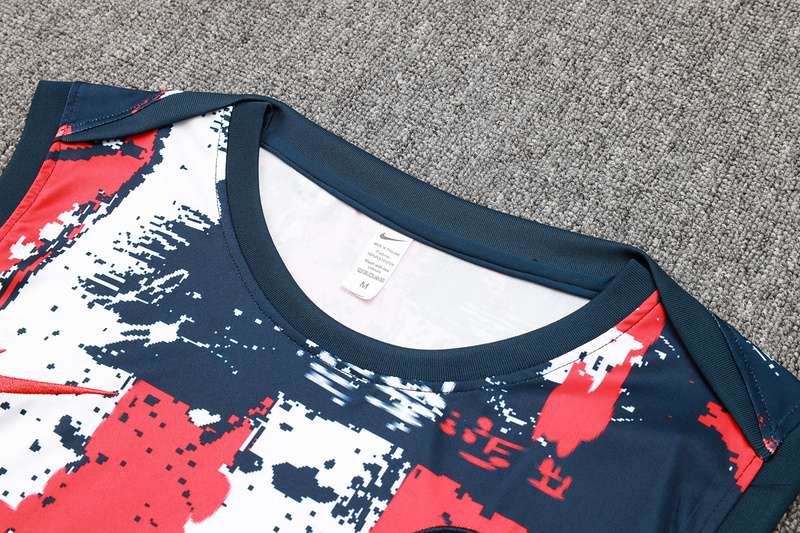 D1101 2425 PSG training suit flower vest S-XXL — foto 3