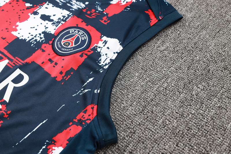 D1101 2425 PSG training suit flower vest S-XXL — foto 4