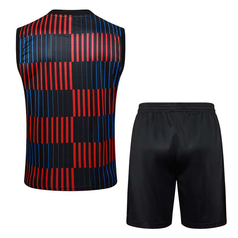 D1221 2425 Barcelona black vest training suit S-XXL — foto 2