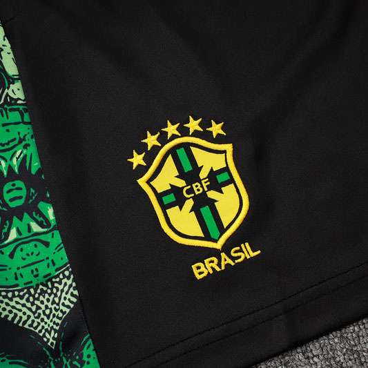 D1229 2425 Brazil green vest training suit S-XXL — foto 3
