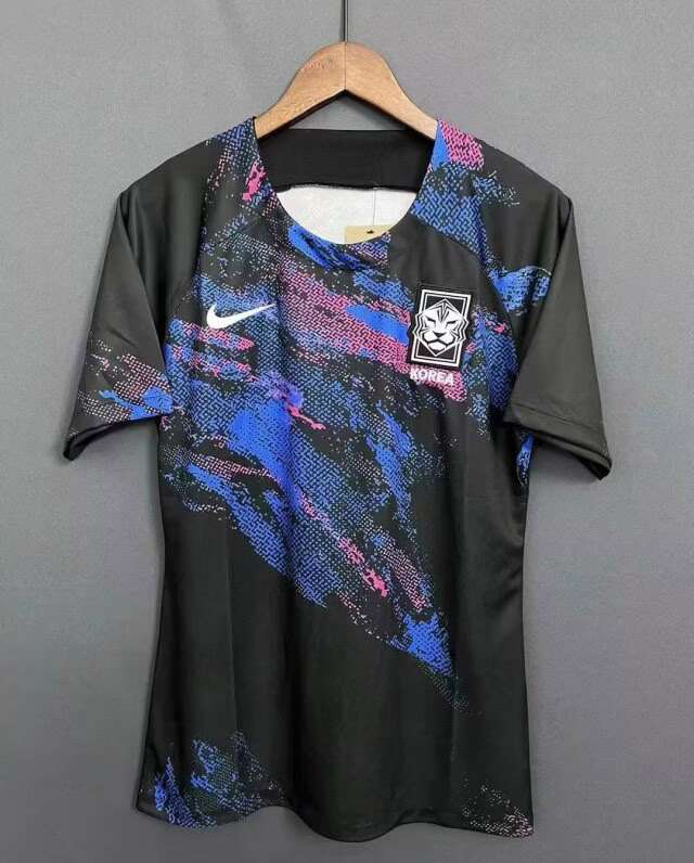 2324 Korea away soccer jersey black color size S-2XL — foto 1