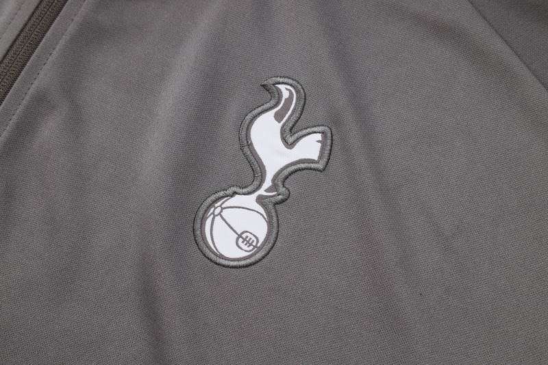 A762 2425 Tottenham hotspur long zipper light grey training suit player Size S-XXL — foto 4