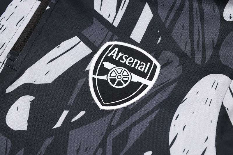 B907 2425 half zipper Arsenal grey white kit S-2XL — foto 4
