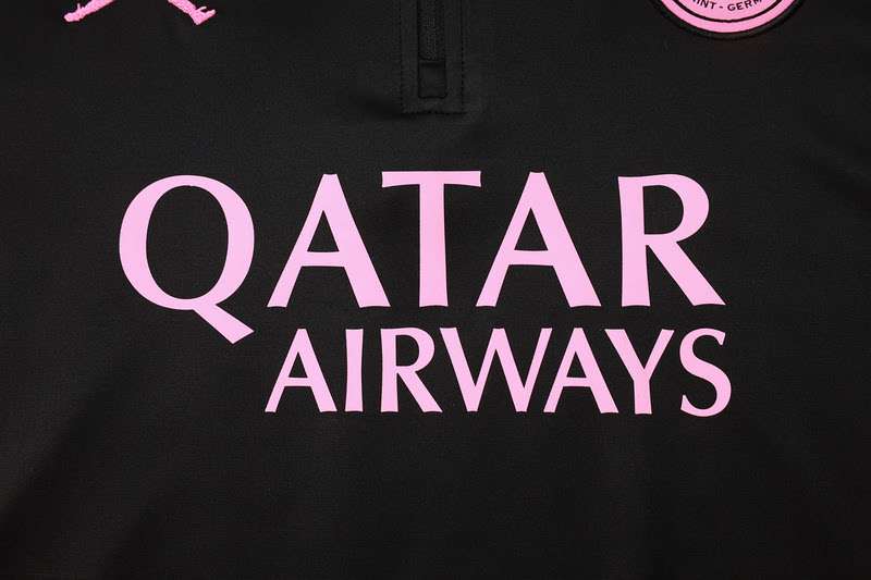 B920 2425 half zipper PSG training suit black purple KIT S-XXL — foto 4