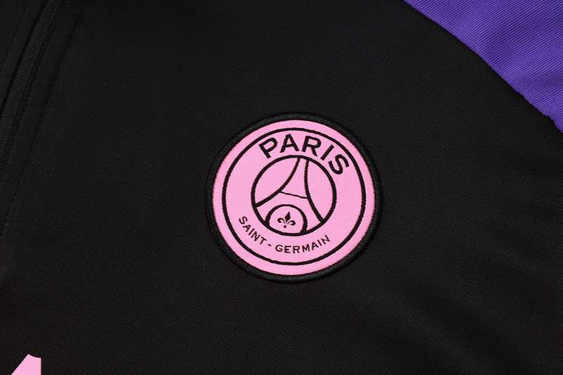 B920 2425 half zipper PSG training suit black purple KIT S-XXL — foto 5