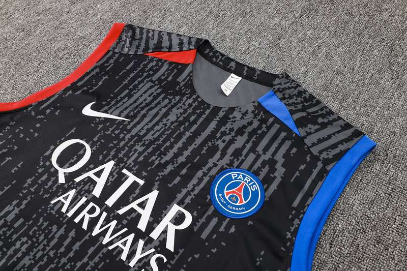 D1021 2425 PSG training suit black vest S-XXL — foto 3