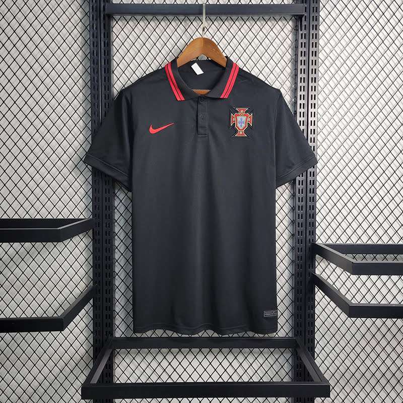 23-24 PORTUGAL BLACK POLO SIZE S-XXL — foto 1
