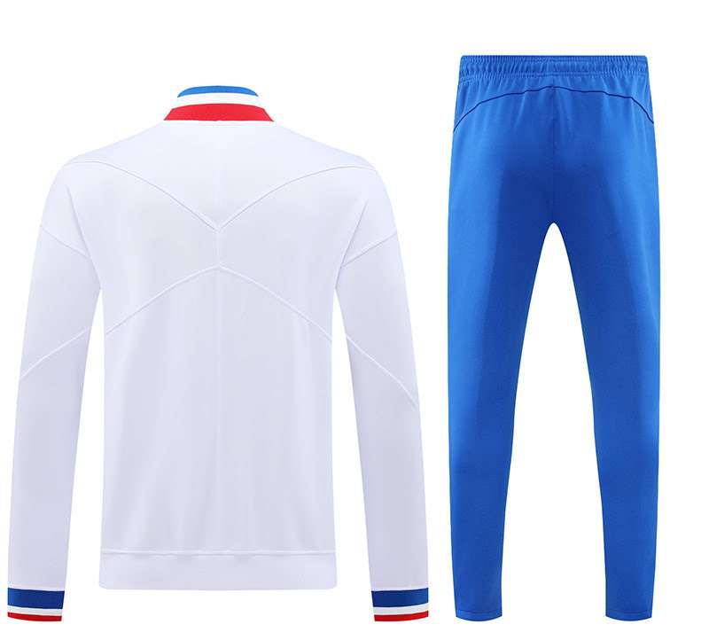 2425 France training suit long zipper white S-XXL — foto 2