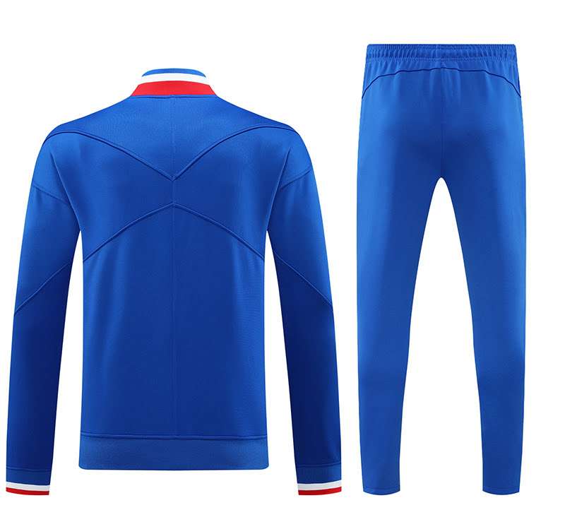 2425 France training suit long zipper blue S-XXL — foto 2