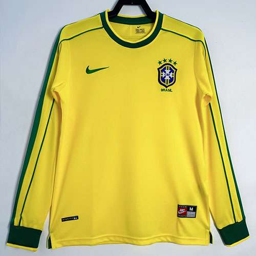 1998 Retro Brazil long sleeve away S-XXL — foto 1