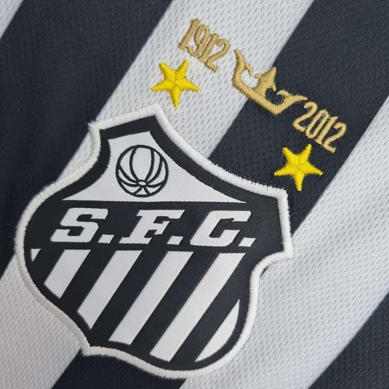 Retro Santos 2013 away white and black S-XXL — foto 5