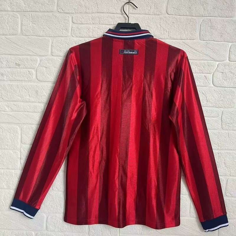 1998 Retro England long sleeve away S-XXL — foto 2