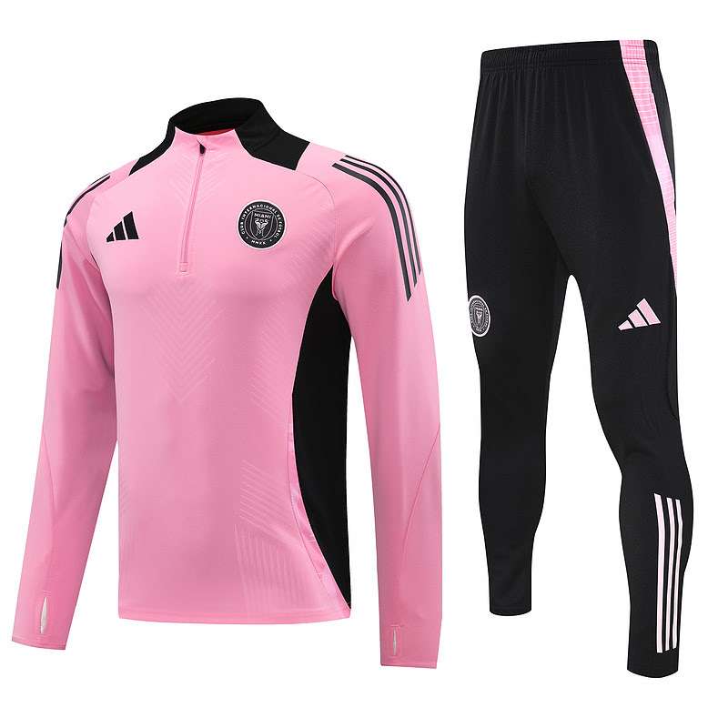 2425 MIAMI half zipper pink training suit S-XXL — foto 1